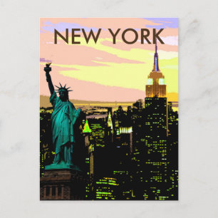 New York City Liberty of Statue  Briefkaart