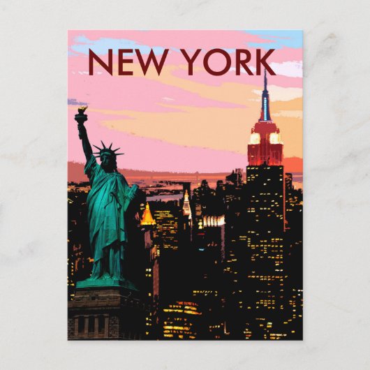 New York City Liberty of Statue  Briefkaart (Voorkant)