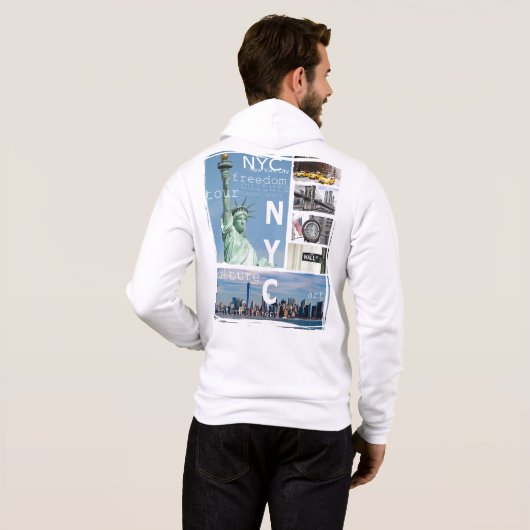 New York City Liberty Statue Ny Nyc Manhattan Hoodie (Achterkant volledig)