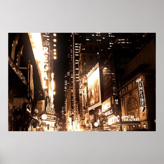 new york city lights poster (Voorkant)