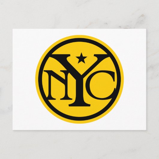  New York City Logo Briefkaart (Voorkant)