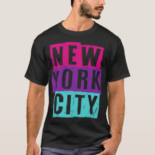New York City  Look Tekst T-shirt