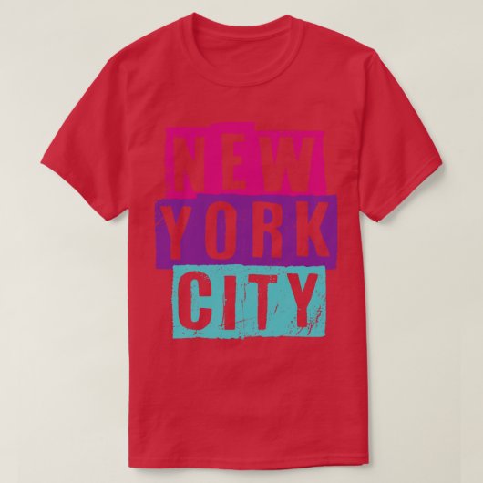 New York City Look Tekst T-shirt (Design voorkant)