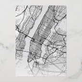 New York City Love Locator | Stadsweddenschap Folie Uitnodiging (Achterkant)