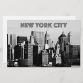 New York City Lower-Manhattan Pro Foto Briefpapier (Voorkant / Achterkant)