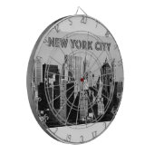 New York City Lower-Manhattan Pro Foto Dartbord (Voorkant Links)