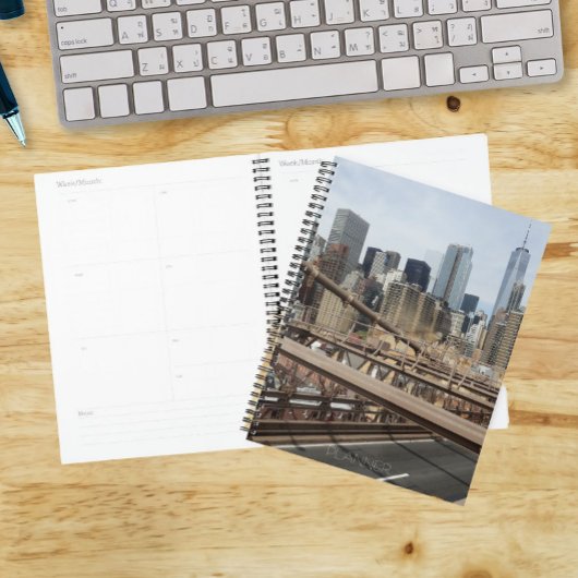 New York City Lower Manhattan Silhouet Planner
