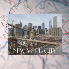 New York City Lower Manhattan Skyline Travel Briefkaart