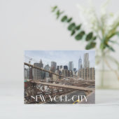 New York City Lower Manhattan Skyline Travel Briefkaart (Staand voorkant)