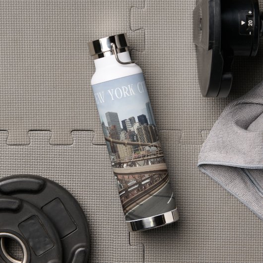 New York City Lower Manhattan Skyline Waterfles (Gym)