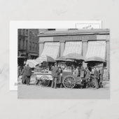New York City Lunch Carts, 1906 Briefkaart (Voorkant / Achterkant)