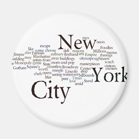 New York City Magneet (Voorkant)