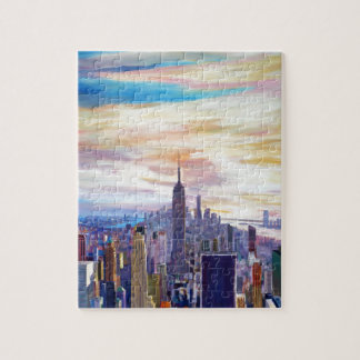 New York City Manhatta Skyline Legpuzzel