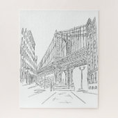 New York City Manhattan Bridge Jigsaw Puzzle Legpuzzel (Verticaal)