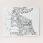 New York City Manhattan Bridge Jigsaw Puzzle Legpuzzel (Horizontaal)