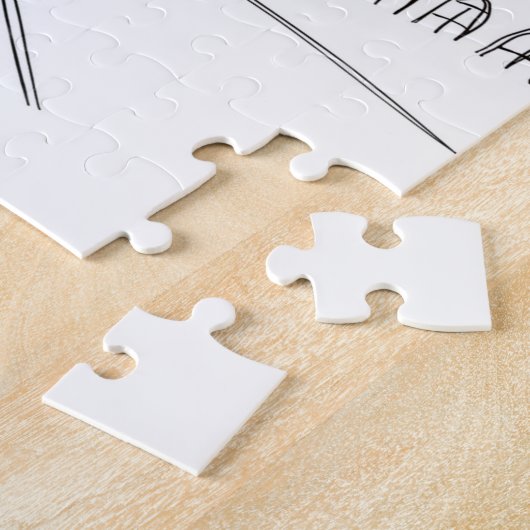 New York City Manhattan Bridge Jigsaw Puzzle Legpuzzel (Zijkant)