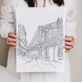 New York City Manhattan Bridge Poster