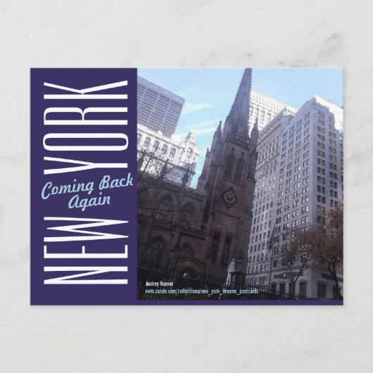 New York City-Manhattan Briefkaart (Voorkant)