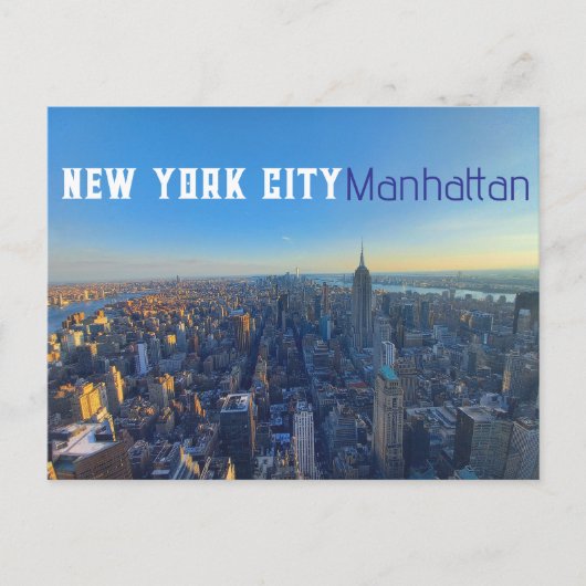 New York City - Manhattan Briefkaart (Voorkant)