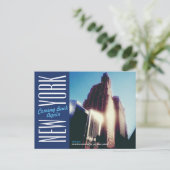 New York City-Manhattan-Broadway Briefkaart (Staand voorkant)