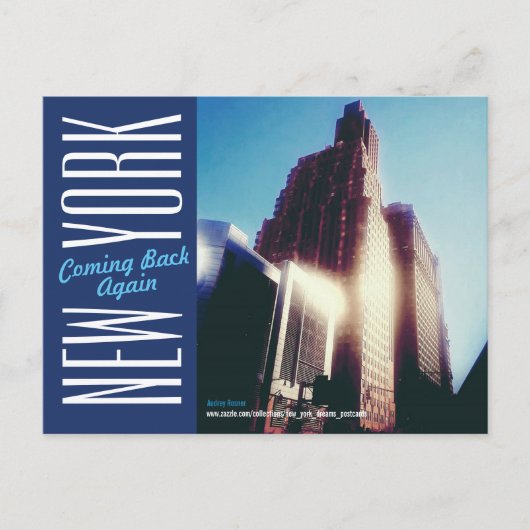 New York City-Manhattan-Broadway Briefkaart (Voorkant)