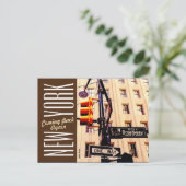 New York City-Manhattan-Broadway Briefkaart (Staand voorkant)