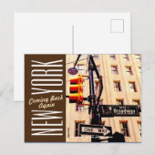 New York City-Manhattan-Broadway Briefkaart (Voorkant / Achterkant)