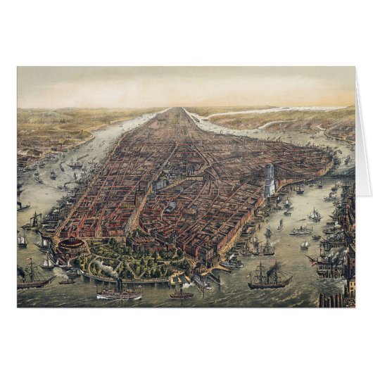 New York City, Manhattan, Brooklyn Bridge (Voorkant Horizontaal)