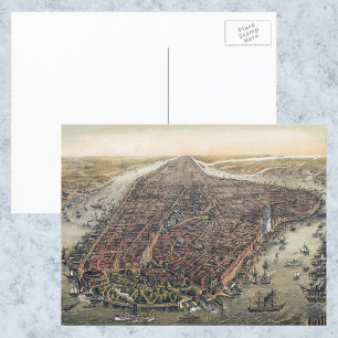 New York City, Manhattan, Brooklyn Bridge Briefkaart