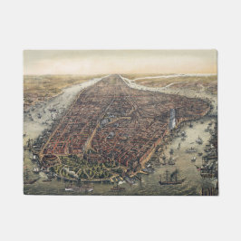  New York City, Manhattan, Brooklyn Bridge Deurmat