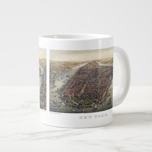  New York City, Manhattan, Brooklyn Bridge Grote Koffiekop (Voorkant rechts)