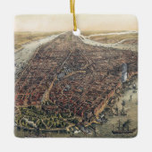 New York City, Manhattan, Brooklyn Bridge Keramisch Ornament (Voorkant)