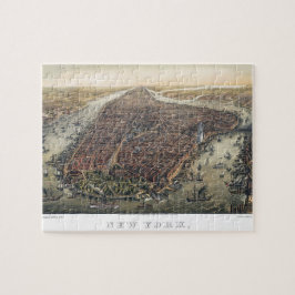 New York City, Manhattan, Brooklyn Bridge Legpuzzel