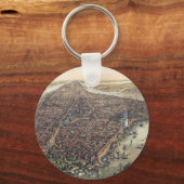  New York City, Manhattan, Brooklyn Bridge Sleutelhanger (Achterkant)