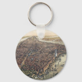 New York City, Manhattan, Brooklyn Bridge Sleutelhanger (Achterkant)