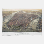  New York City, Manhattan, Brooklyn Bridge Theedoek (Horizontaal)