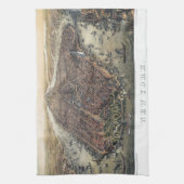  New York City, Manhattan, Brooklyn Bridge Theedoek (Verticaal)