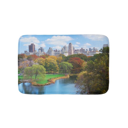 New York City Manhattan Central Park Panorama Badmat (Voorkant)