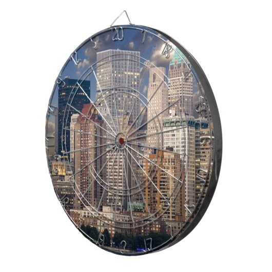 New York City Manhattan Dartbord (Voorkant Rechts)