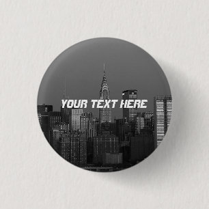 New York City Manhattan Empire State Building Ronde Button 3,2 Cm