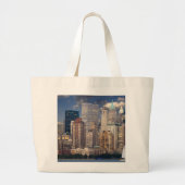 New York City Manhattan Grote Tote Bag (Voorkant)