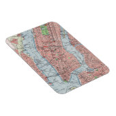 New York City, Manhattan,  kaart, magneet (Rechterzijde)
