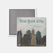 New York City Manhattan magneet ontwerp (Voorkant / Achterkant)