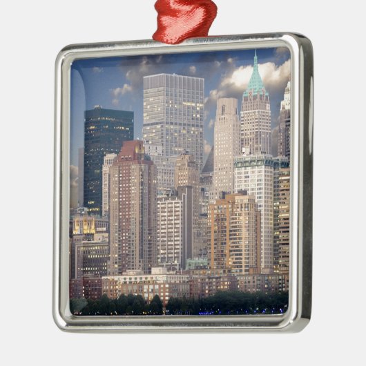 New York City Manhattan Metalen Ornament (Links)