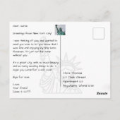 New York City Manhattan Midtown Skyline Briefkaart (Achterkant)