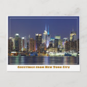 New York City Manhattan Midtown Skyline Briefkaart (Voorkant)
