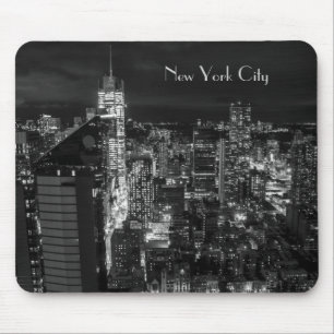New York City Manhattan Night Skyline Muismat