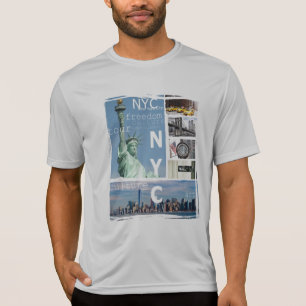 New York City Manhattan Nyc Liberty aanpassen T-shirt