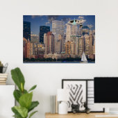 New York City Manhattan Poster (Thuiskantoor)