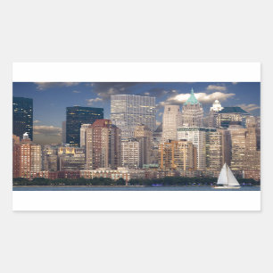 New York City Manhattan Rechthoekige Sticker